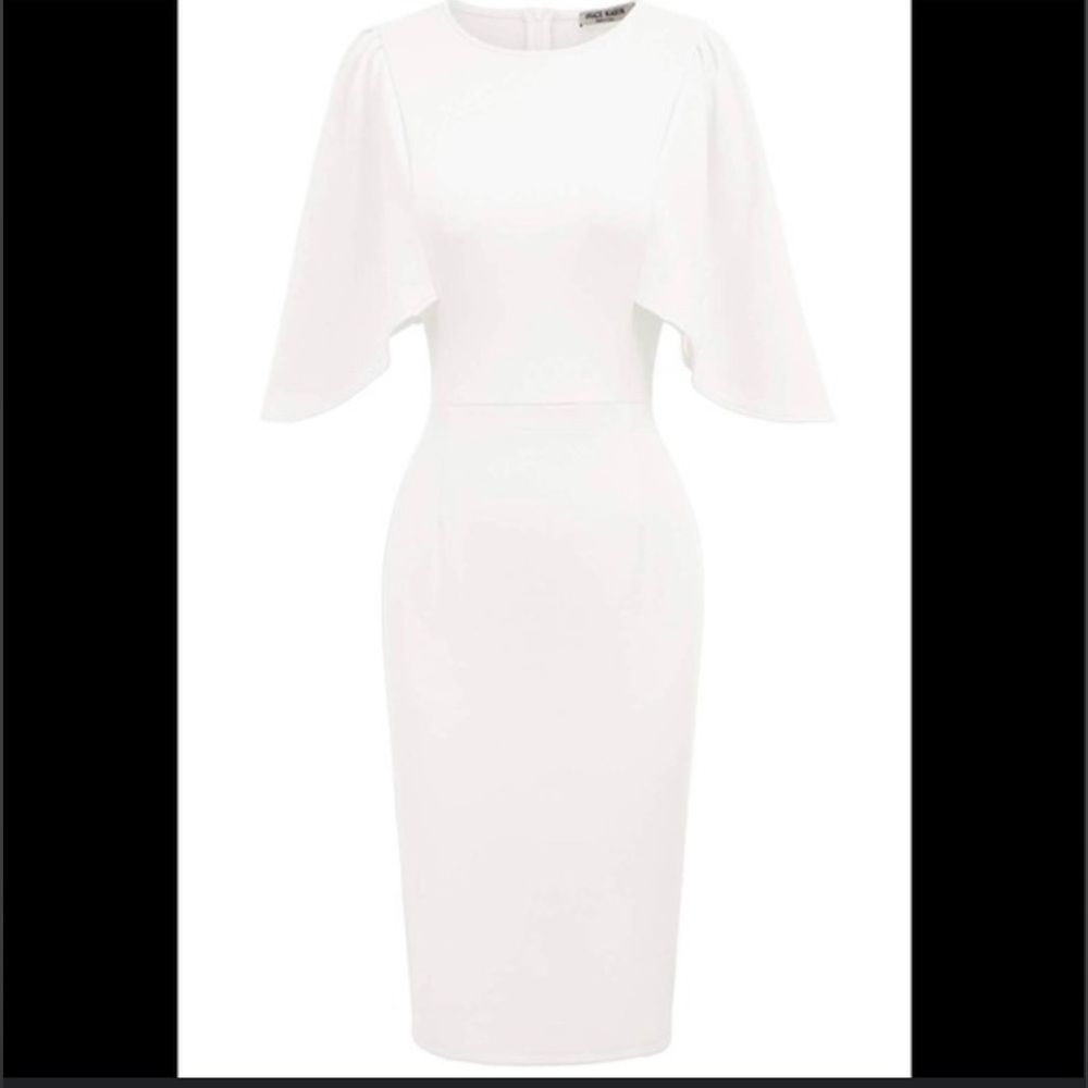 Grace Karin Classic White Dress - Picture 2 of 8